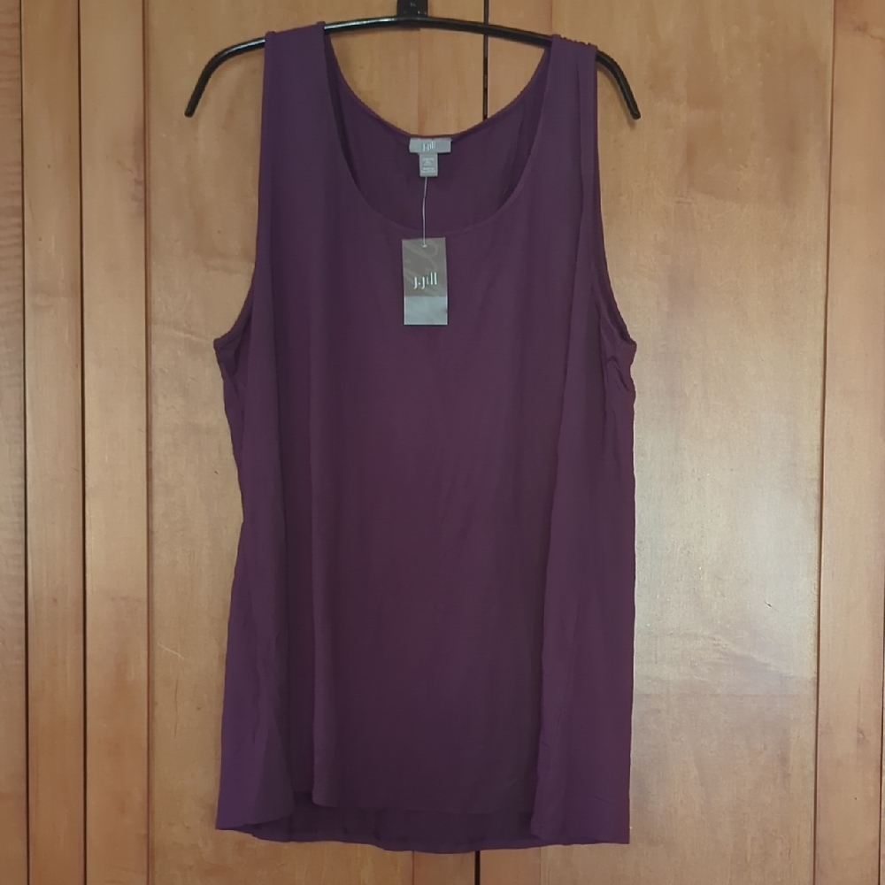 New J. Jill Purple Tank Top XLarge Petite